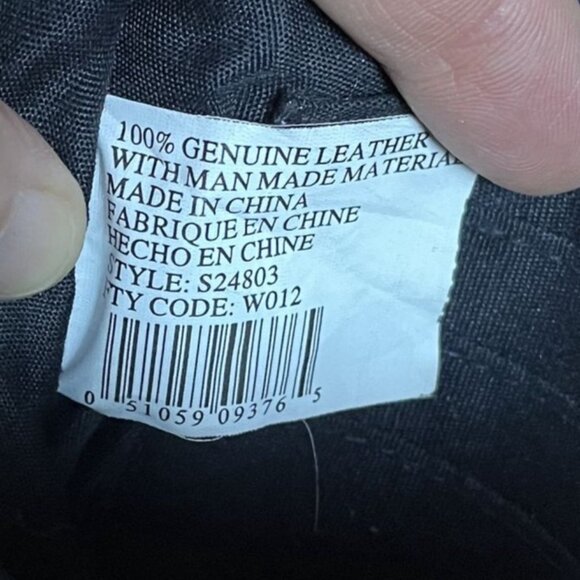 Vintage 90s CB Collections Deep Navy Blue Leather Crossbody Bag - Picture 12 of 12